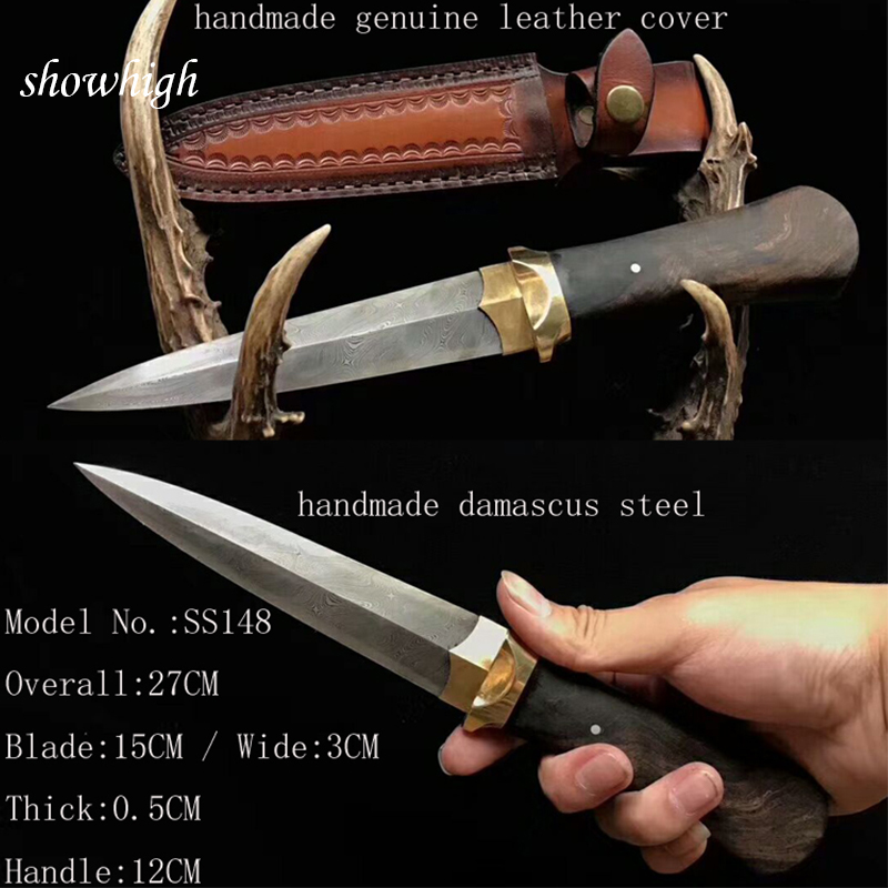 Handmade high quality damascus Knife ss148
