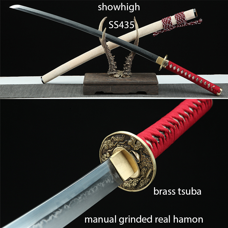 Handmade T10 real hamon katana Swords ss435