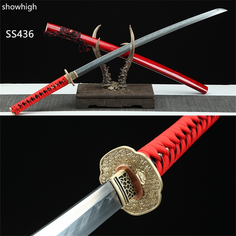 Handmade T10 real hamon katana Swords ss436