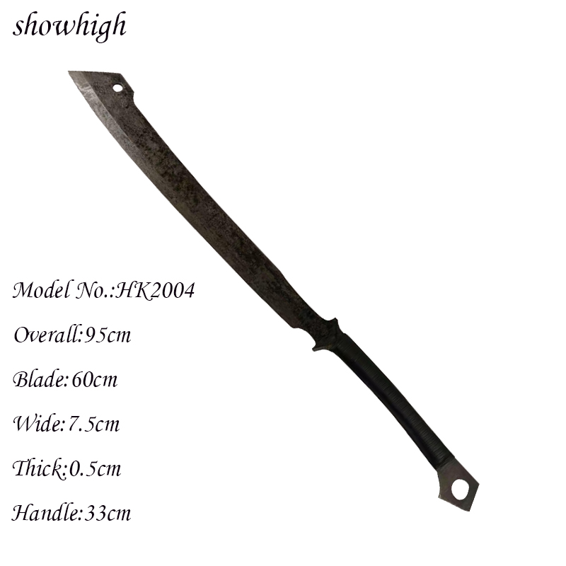 handmade high carbon steel two handled hacking knife hk2004