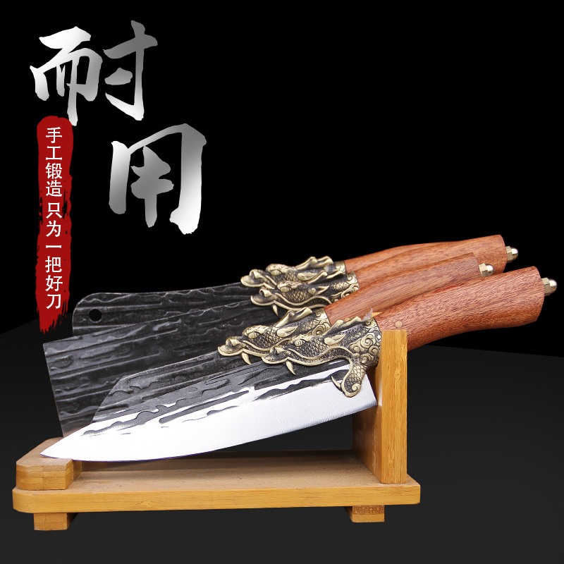 high quality 5cr15  stainless steel kitchen knife with wood handle ss318