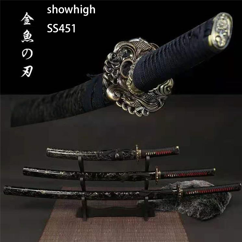 Handmade carbon steel samurai Swords set ss451