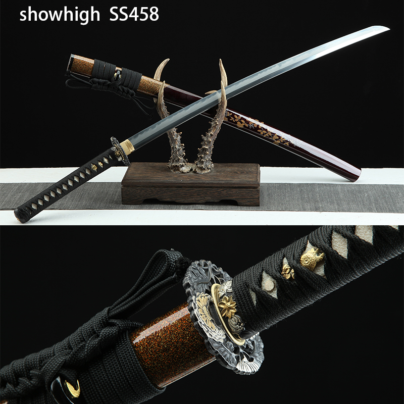 Handmade T10 real hamon katana Swords ss458