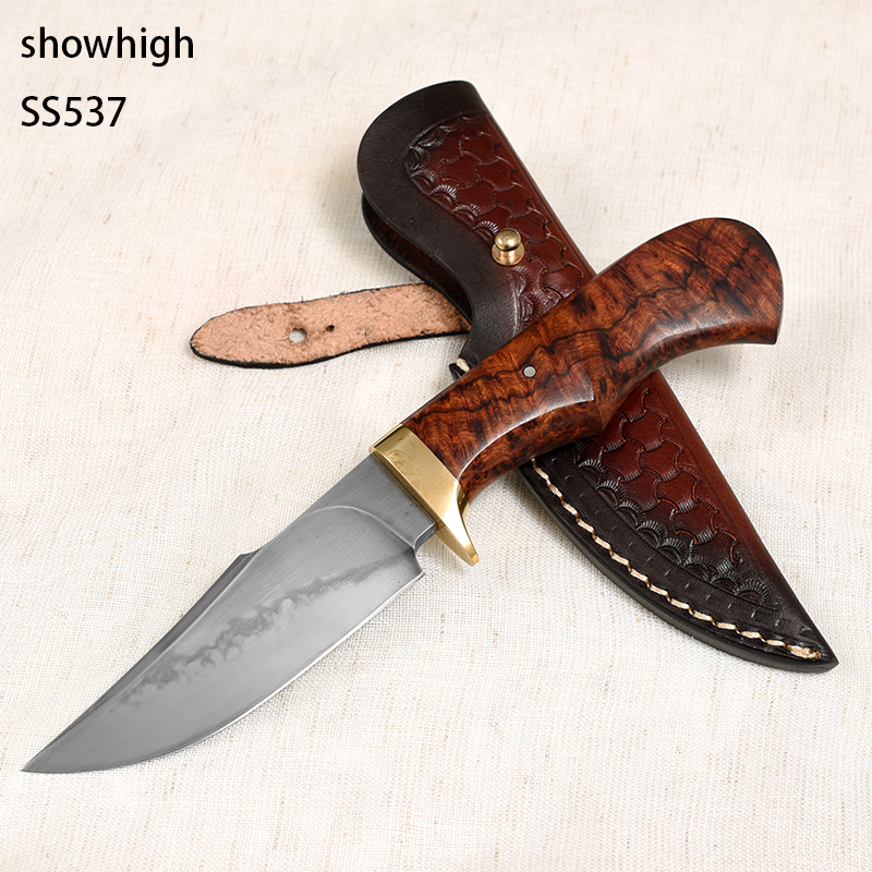Handmade T10 real hamon hunting Knife ss537