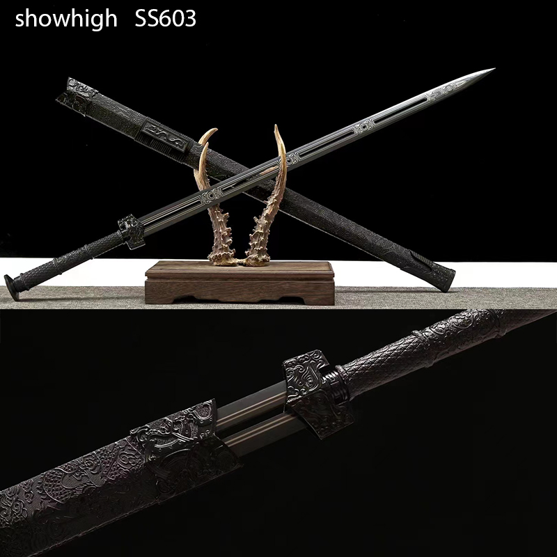 Handmade chinese black dragon  Swords ss603