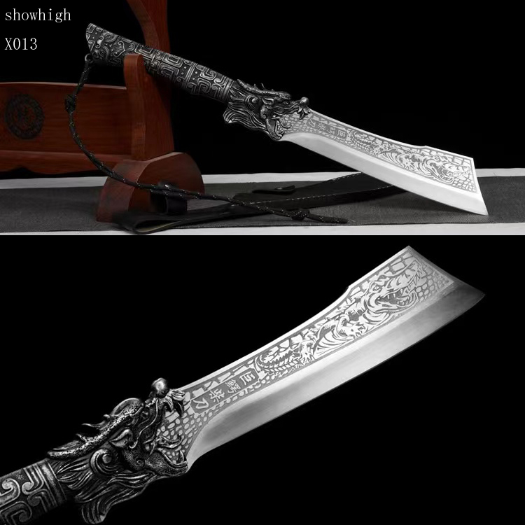 handmade high carbon steel crocodile sword X013